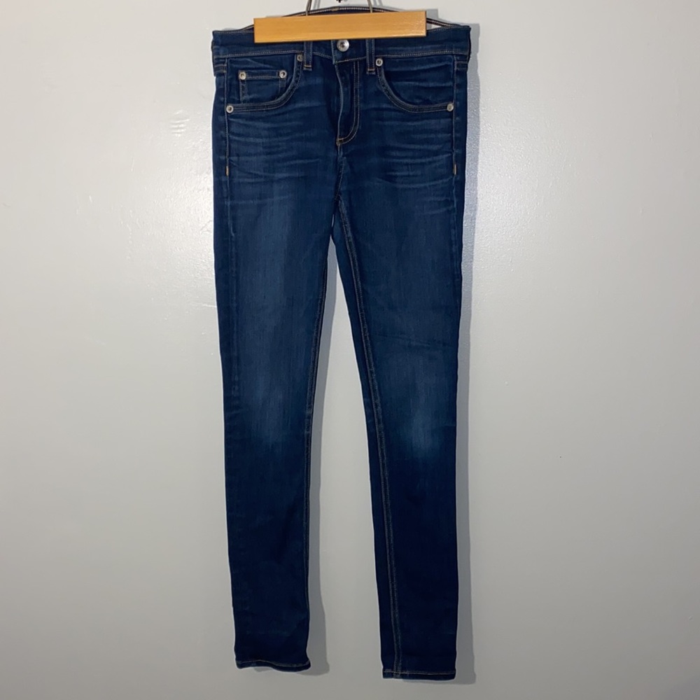 Rag & Bone Cate Skinny Ankle Jeans in Bloo Moon Wash Style W1526K089BMO - Picture 9 of 10